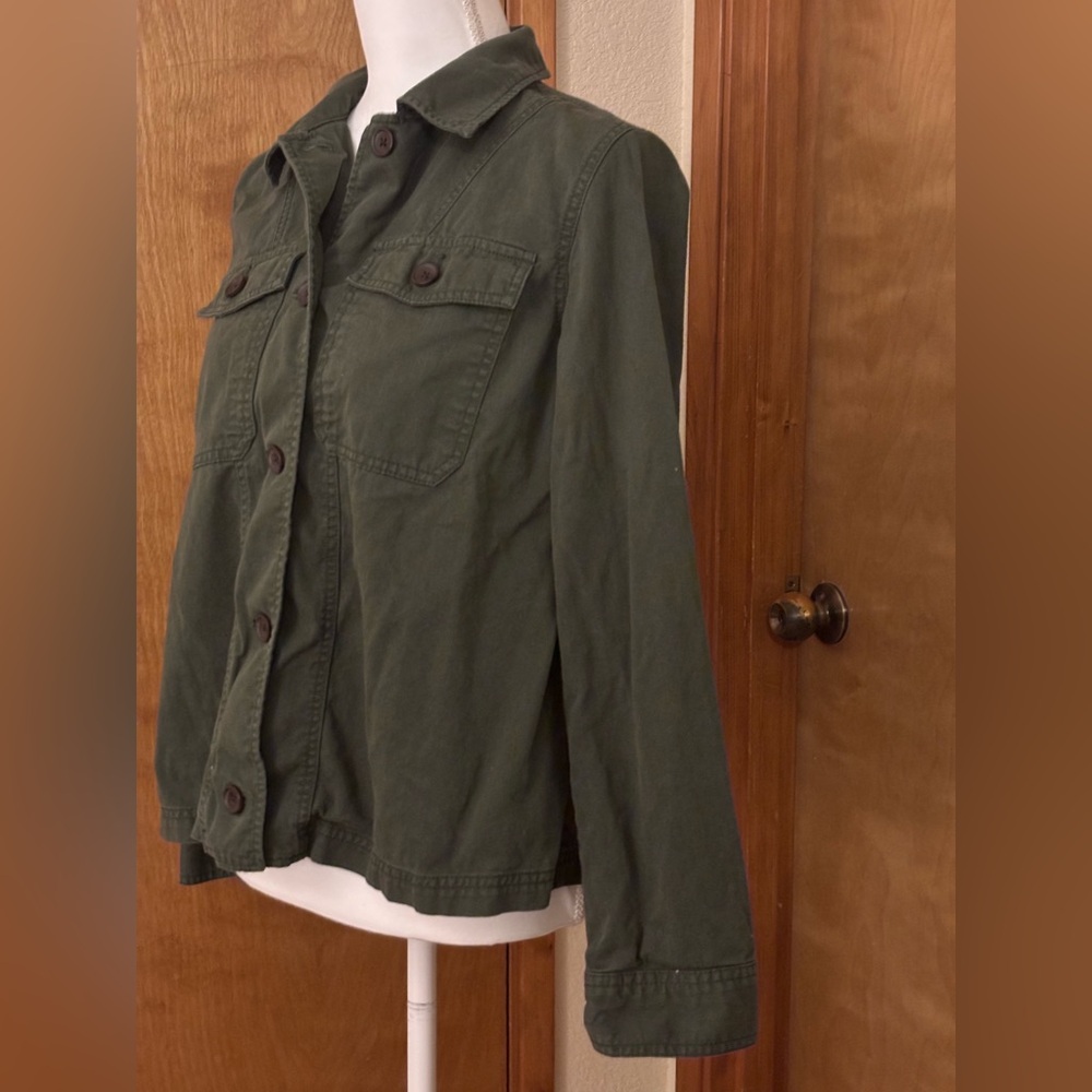 Old Navy Dark Green Utility Jacket for Women - Picture 2 of 7